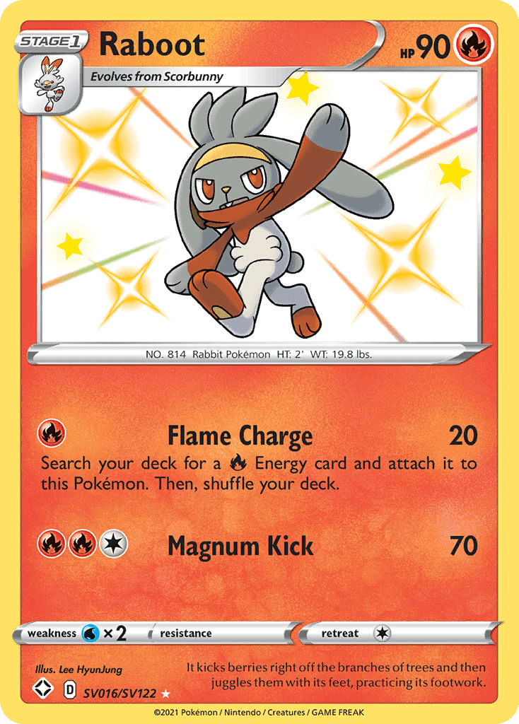 Raboot, Shining Fates Shiny Vault SV016