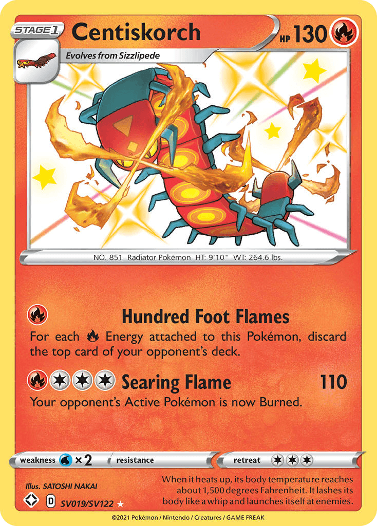 Centiskorch, Shining Fates Shiny Vault SV019