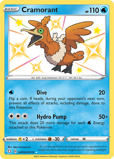 Cramorant, Shining Fates Shiny Vault SV030
