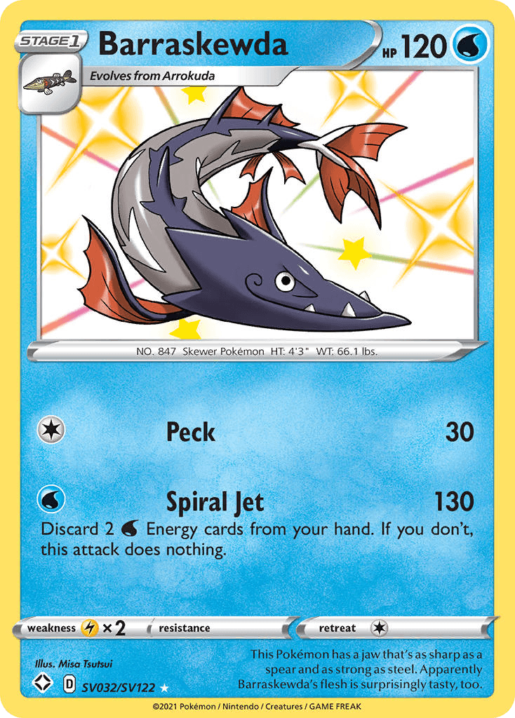 Barraskewda, Shining Fates Shiny Vault SV032