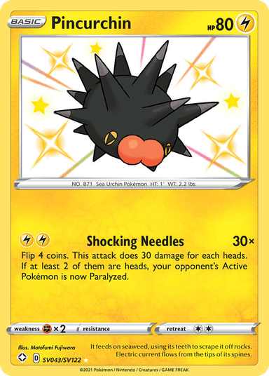 Pincurchin, Shining Fates Shiny Vault SV043
