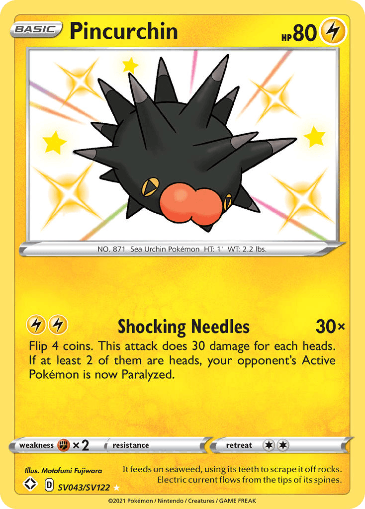 Pincurchin, Shining Fates Shiny Vault SV043