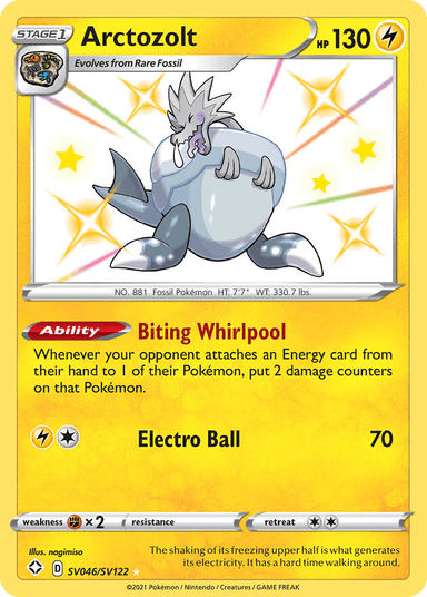 Arctozolt, Shining Fates Shiny Vault SV046