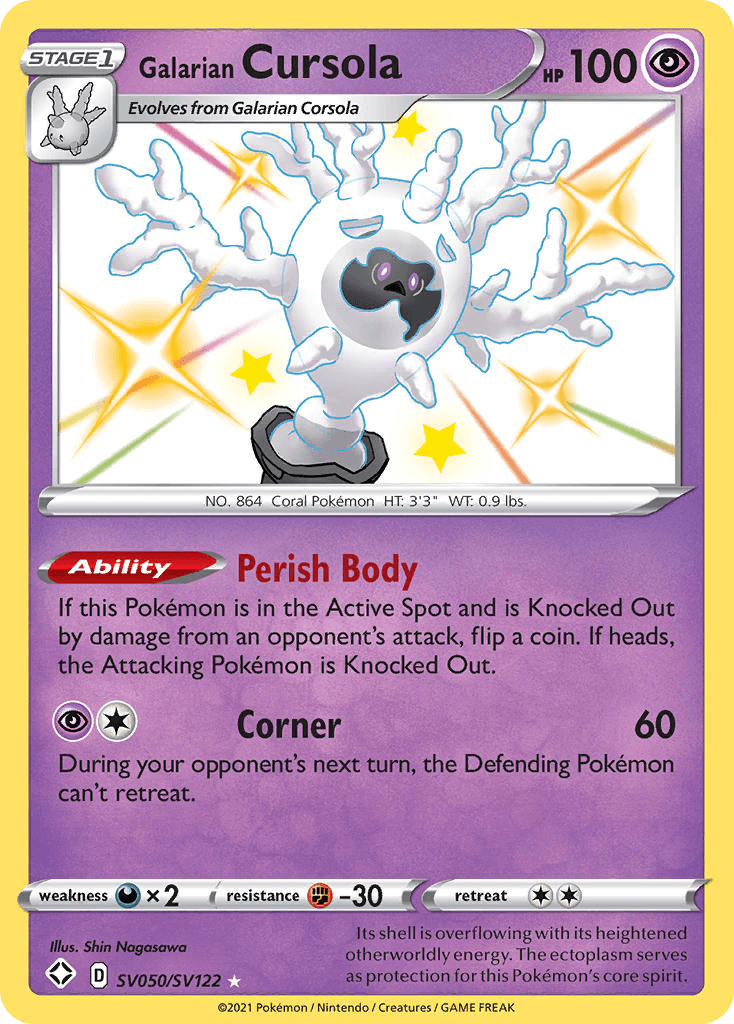 Galarian Cursola, Shining Fates Shiny Vault SV050