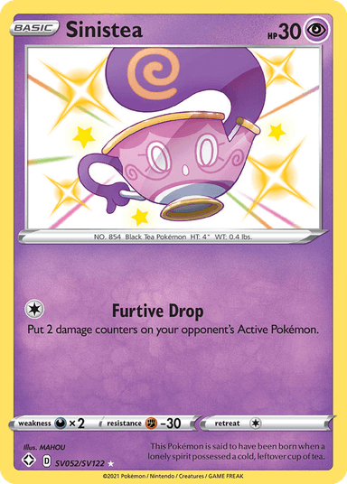 Sinistea, Shining Fates Shiny Vault SV052