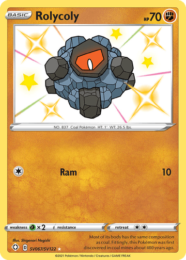 Rolycoly, Shining Fates Shiny Vault SV067