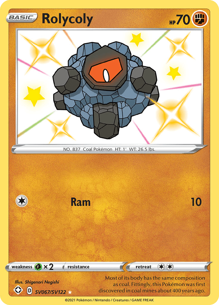 Rolycoly, Shining Fates Shiny Vault SV067