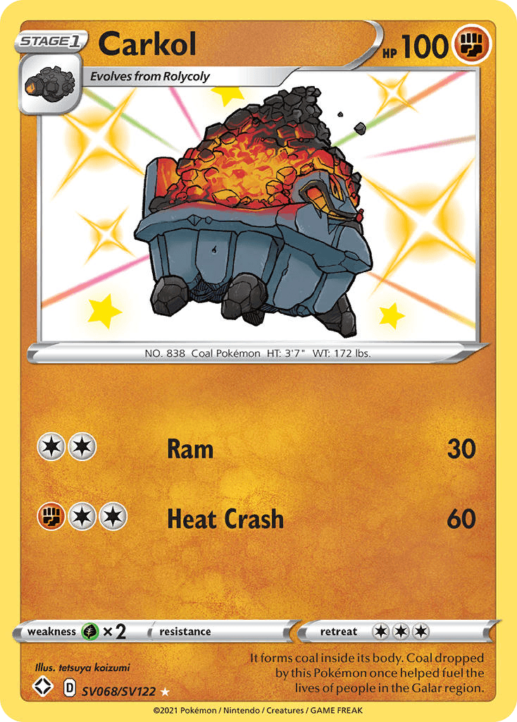 Carkol, Shining Fates Shiny Vault SV068