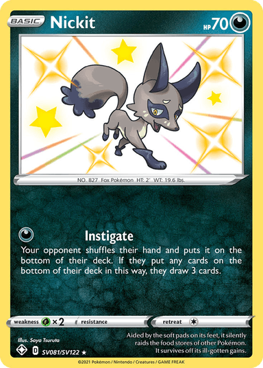 Nickit, Shining Fates Shiny Vault SV081