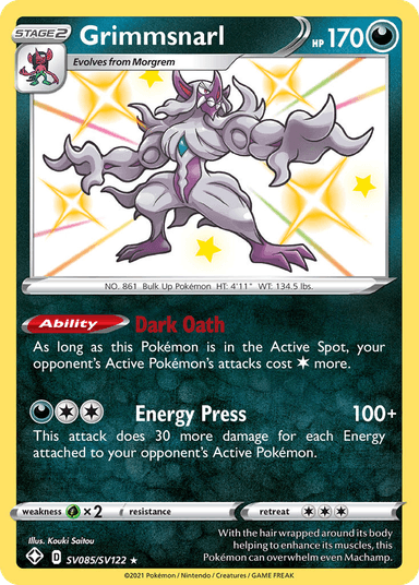Grimmsnarl, Shining Fates Shiny Vault SV085