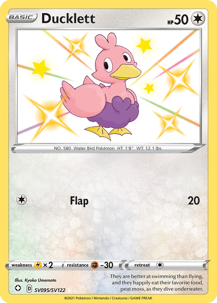 Ducklett, Shining Fates Shiny Vault SV095