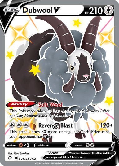 Dubwool V, Shining Fates Shiny Vault SV120