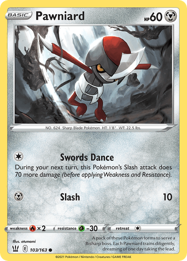 Pawniard, Battle Styles 103