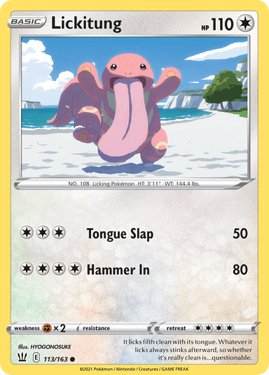 Lickitung, Battle Styles 113