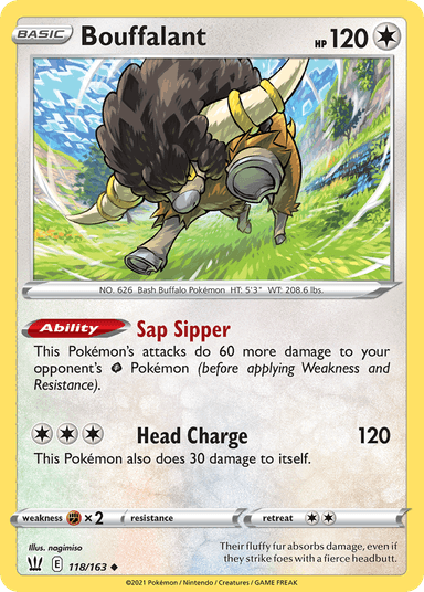 Bouffalant, Battle Styles 118