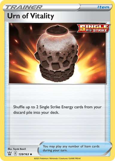 Urn of Vitality, Battle Styles 139