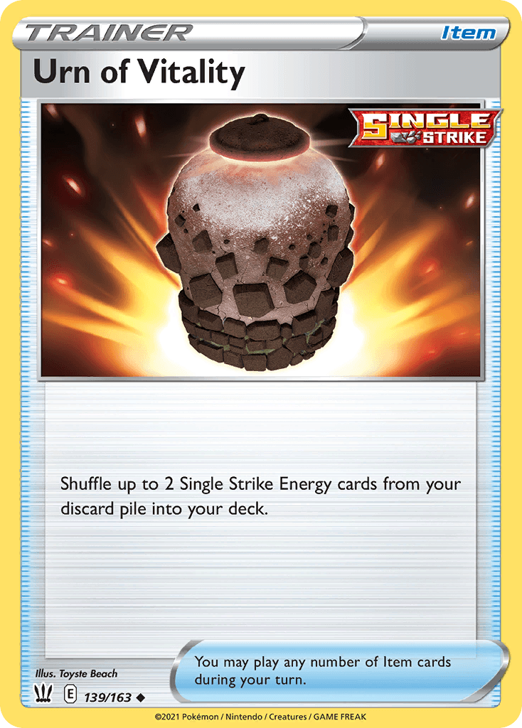 Urn of Vitality, Battle Styles 139
