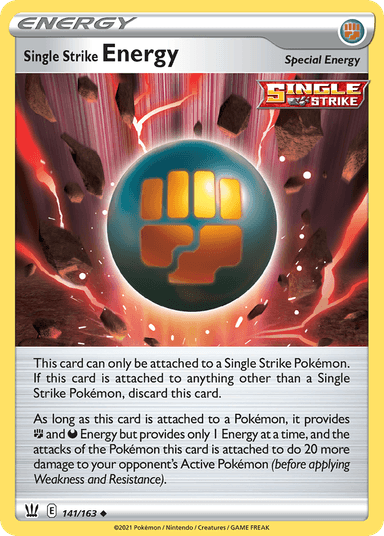 Single Strike Energy, Battle Styles 141