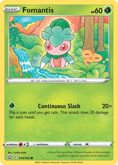 Fomantis, Battle Styles 14