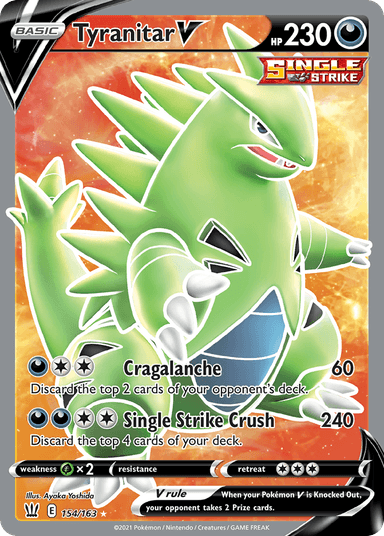 Tyranitar V, Battle Styles 154