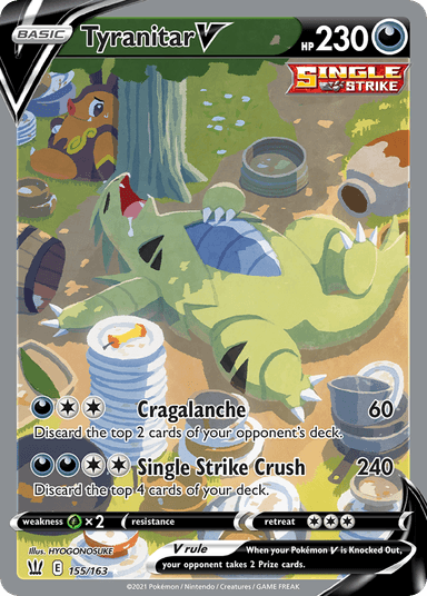 Tyranitar V, Battle Styles 155