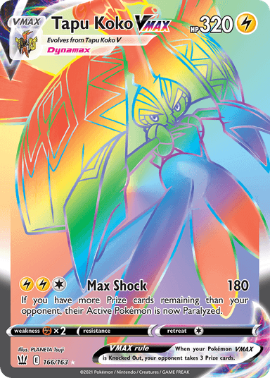 Tapu Koko VMAX, Battle Styles 166