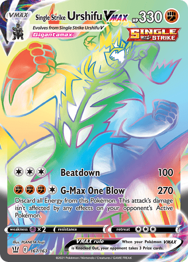 Single Strike Urshifu VMAX, Battle Styles 167