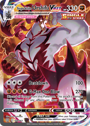 Single Strike Urshifu VMAX, Battle Styles 168