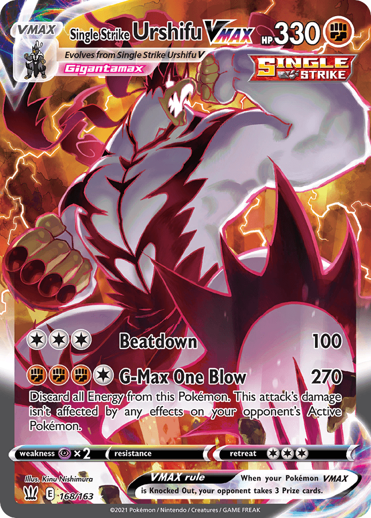 Single Strike Urshifu VMAX, Battle Styles 168