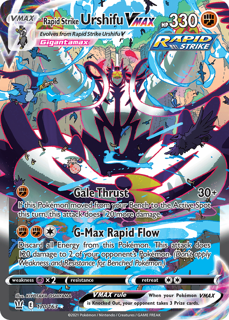 Rapid Strike Urshifu VMAX, Battle Styles 170