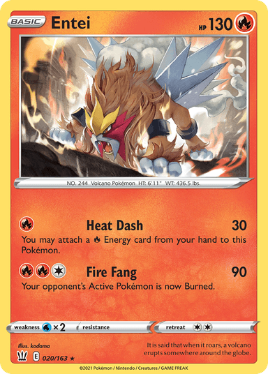 Entei, Battle Styles 20