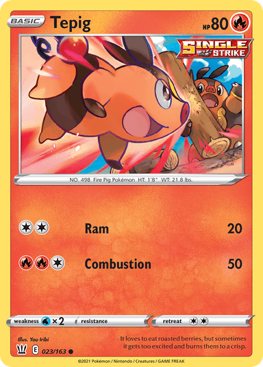 Tepig, Battle Styles 23