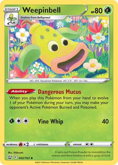 Weepinbell, Battle Styles 2