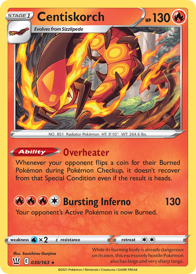 Centiskorch, Battle Styles 30