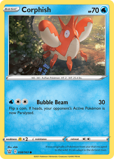 Corphish, Battle Styles 38