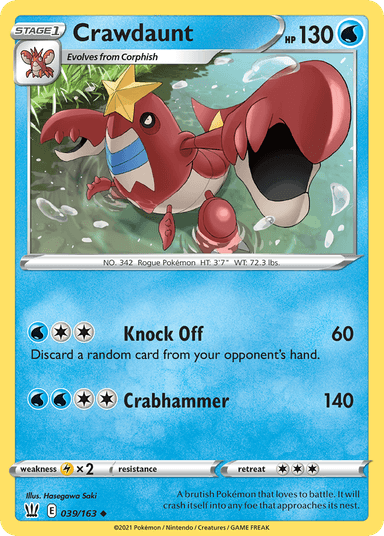 Crawdaunt, Battle Styles 39