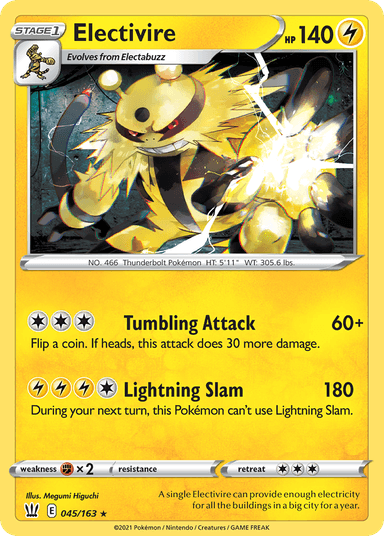 Electivire, Battle Styles 45