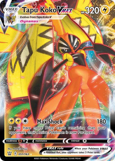 Tapu Koko VMAX, Battle Styles 51