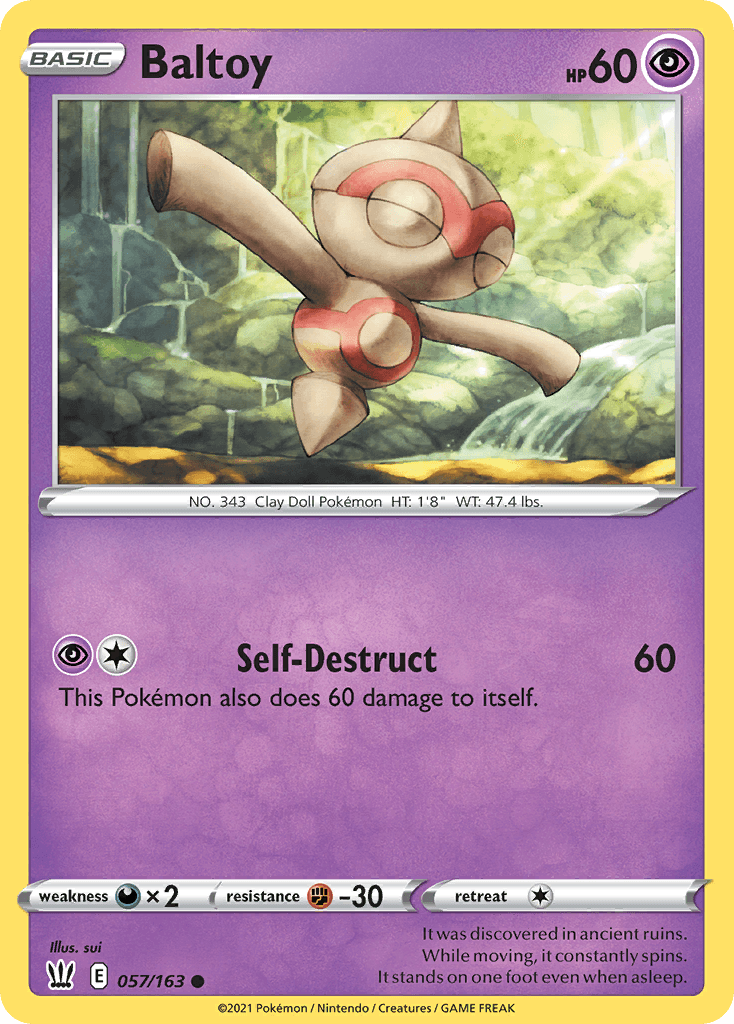 Baltoy, Battle Styles 57