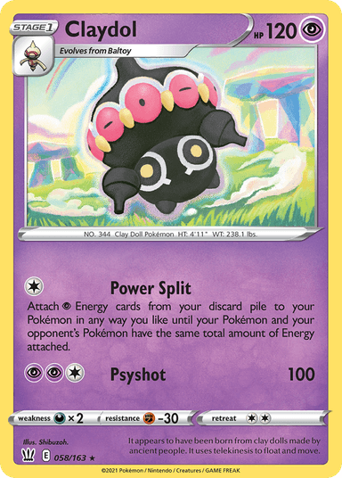Claydol, Battle Styles 58