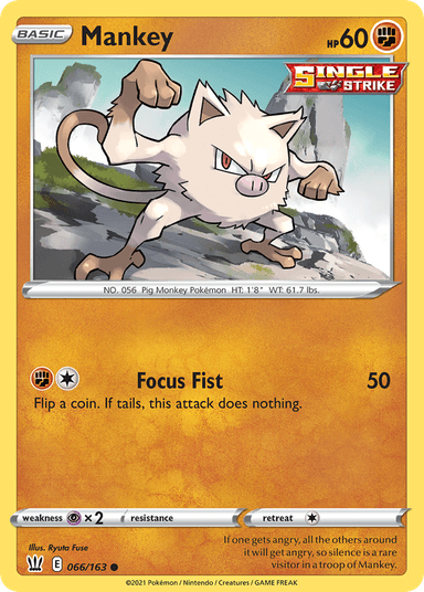 Mankey, Battle Styles 66