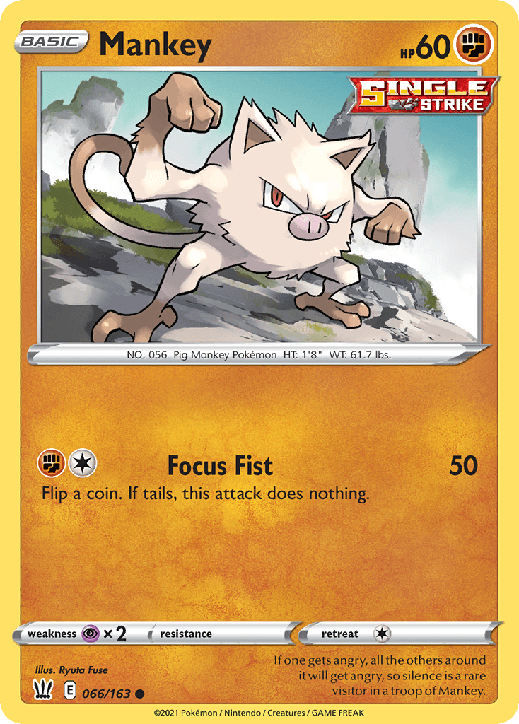 Mankey, Battle Styles 66