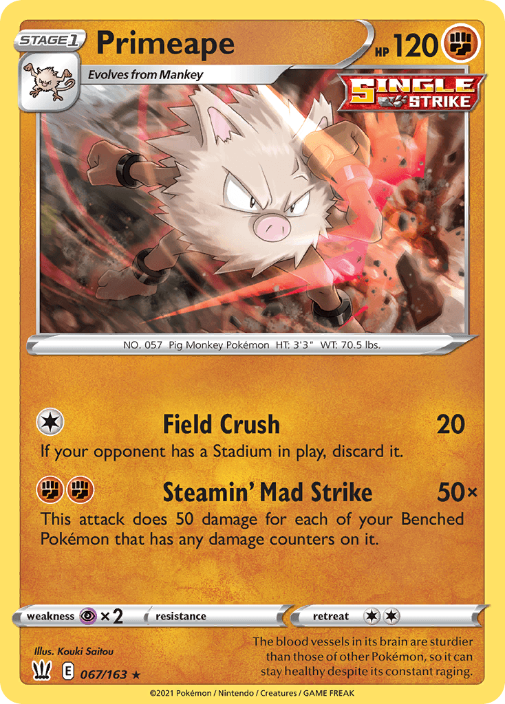 Primeape, Battle Styles 67