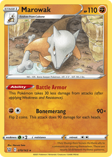 Marowak, Battle Styles 70