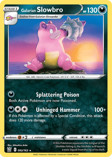Galarian Slowbro, Battle Styles 92
