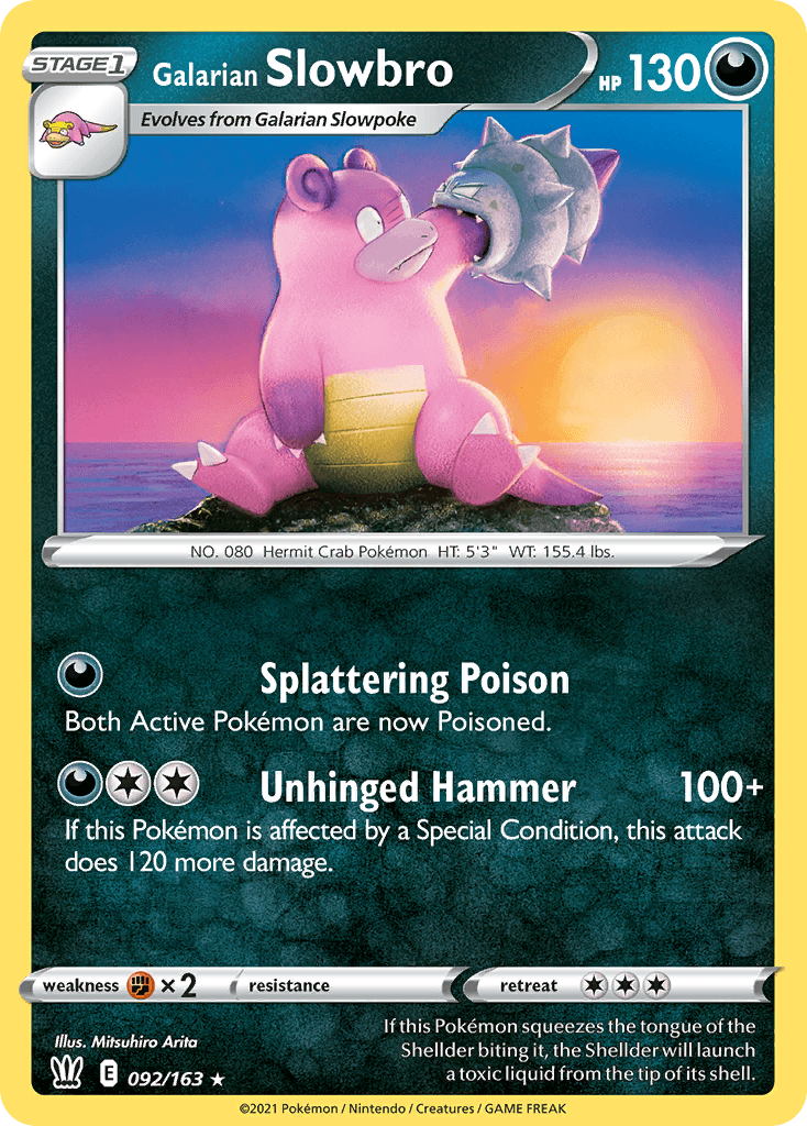 Galarian Slowbro, Battle Styles 92