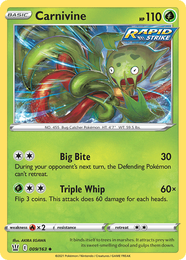 Carnivine, Battle Styles 9
