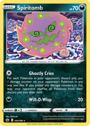 Spiritomb, Chilling Reign 103