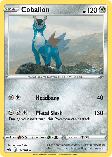 Cobalion, Chilling Reign 114