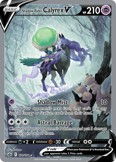 Shadow Rider Calyrex V, Chilling Reign 172